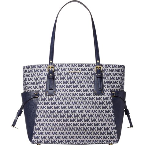 michael michael kors voyager east/west tote|logo voyager east west tote.